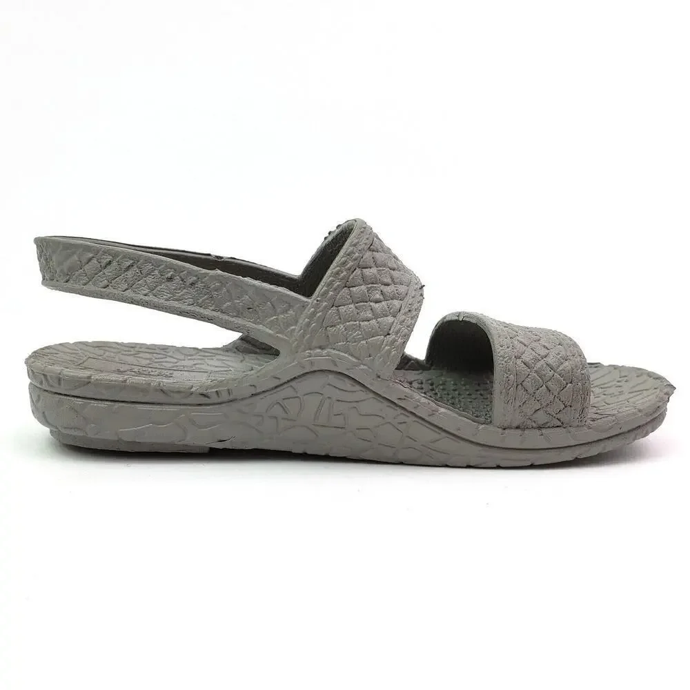 Hawaii J-Slips Silver Surf Toddler Kids Size 7 Silver Gray Jesus Sandals